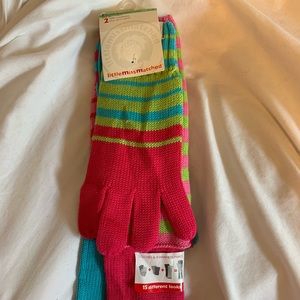 NWT Little Miss Matched glove set